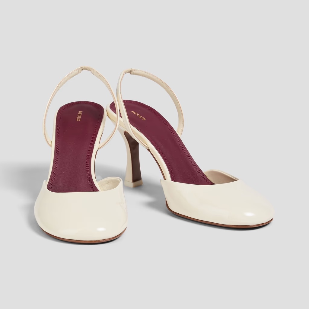 Neous Patent Leather Sling Back Heels